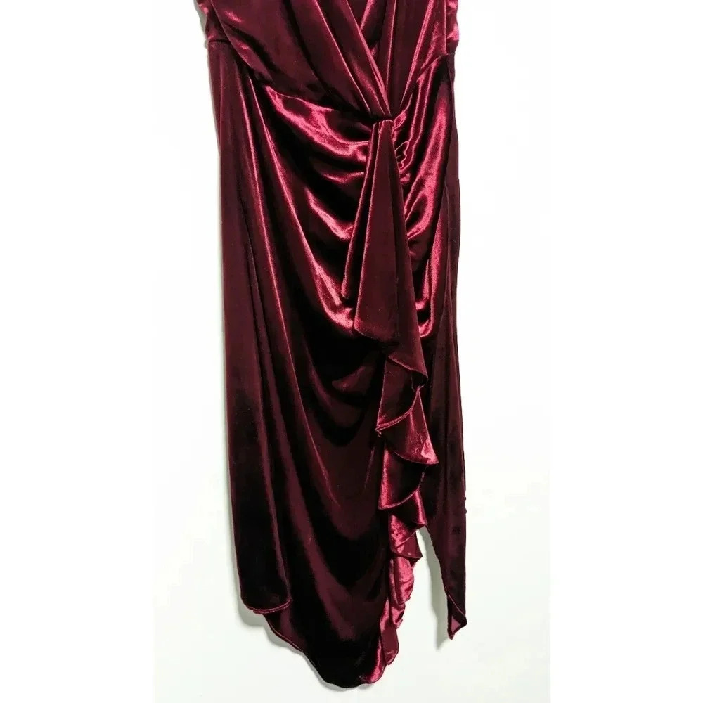 Ramy Brook Juliana Velvet Surplice Dress - Picture 7 of 9